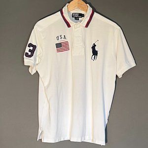 Men's Classic Fit Big Pony Sports Polo - LARGE